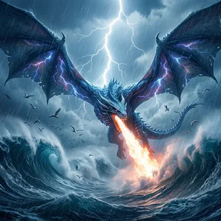 Le dragon Bleu d’orage
