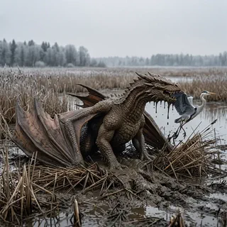 Le dragon Brun de boue